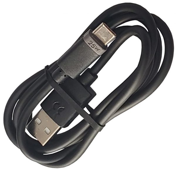 Cabo Usb A Macho Para Usb Type C Turbo Motorola 25w 1 Metro Preto Dr Music Acessórios 0797