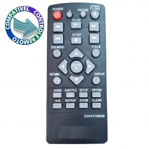 Controle Compatível DVD LG COV3173836202 SKY-7098