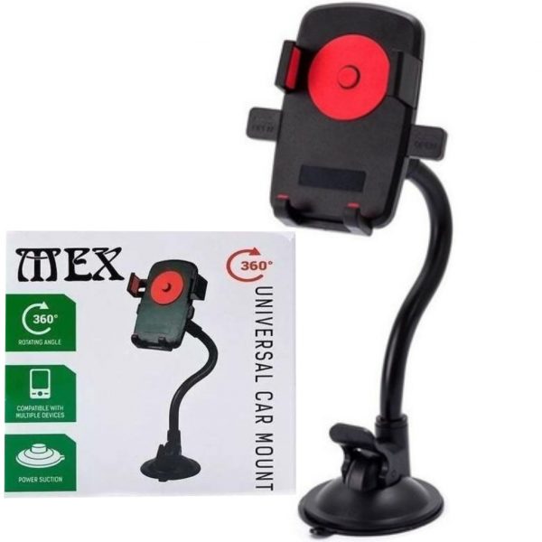 Suporte Universal Automotivo Para Celular GPS MEX C-1023 Preto - Image 2