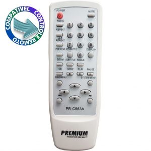 Controle Compatível DVD Philips DVP400 PRC-563A Premium