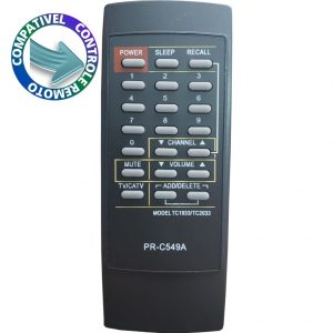 Controle Compatível TV Emerson/Cineral PRC-549A Premium