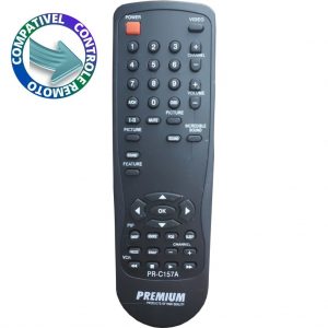 Controle Compatível TV e VCR Philips RC 7431/ SX-8674 PRC-157A Premium
