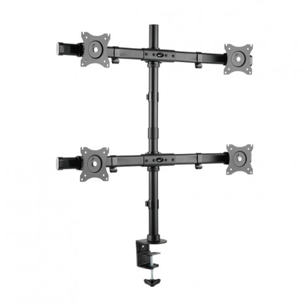 Suporte Articulado de Mesa para 4 Monitores de 15 à 27