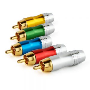 Conector RCA Macho 7,5mm - Amarelo
