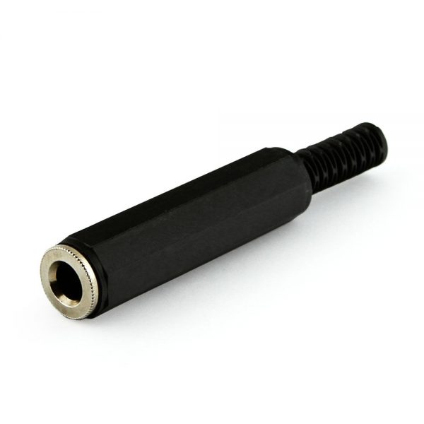 Plug P10 Fêmea Plástico para Extensão - Estéreo