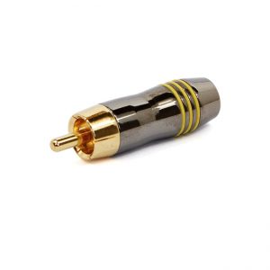 Plug RCA Profissional 6mm - Amarelo