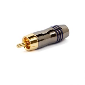 Plug RCA Profissional 6mm - Azul