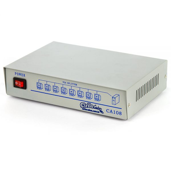 Vídeo Splitter 1x8 - Distribuidor de Sinal VGA - Imagem 2