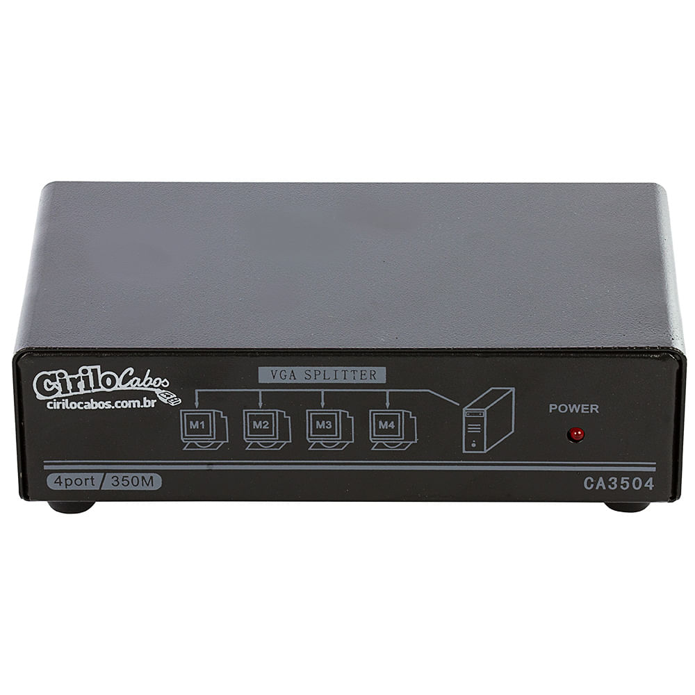 Vídeo Splitter 1x4 - Distribuidor de Sinal VGA - Imagem 4
