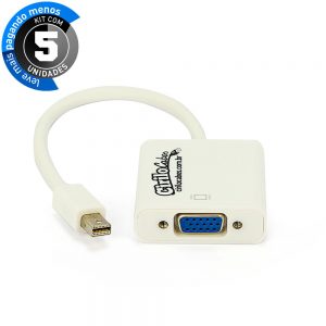 Adaptadores Mini DisplayPort para VGA - Kit com 5