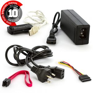 Adaptador Ide Sata 3 em 1 - Kit com 10