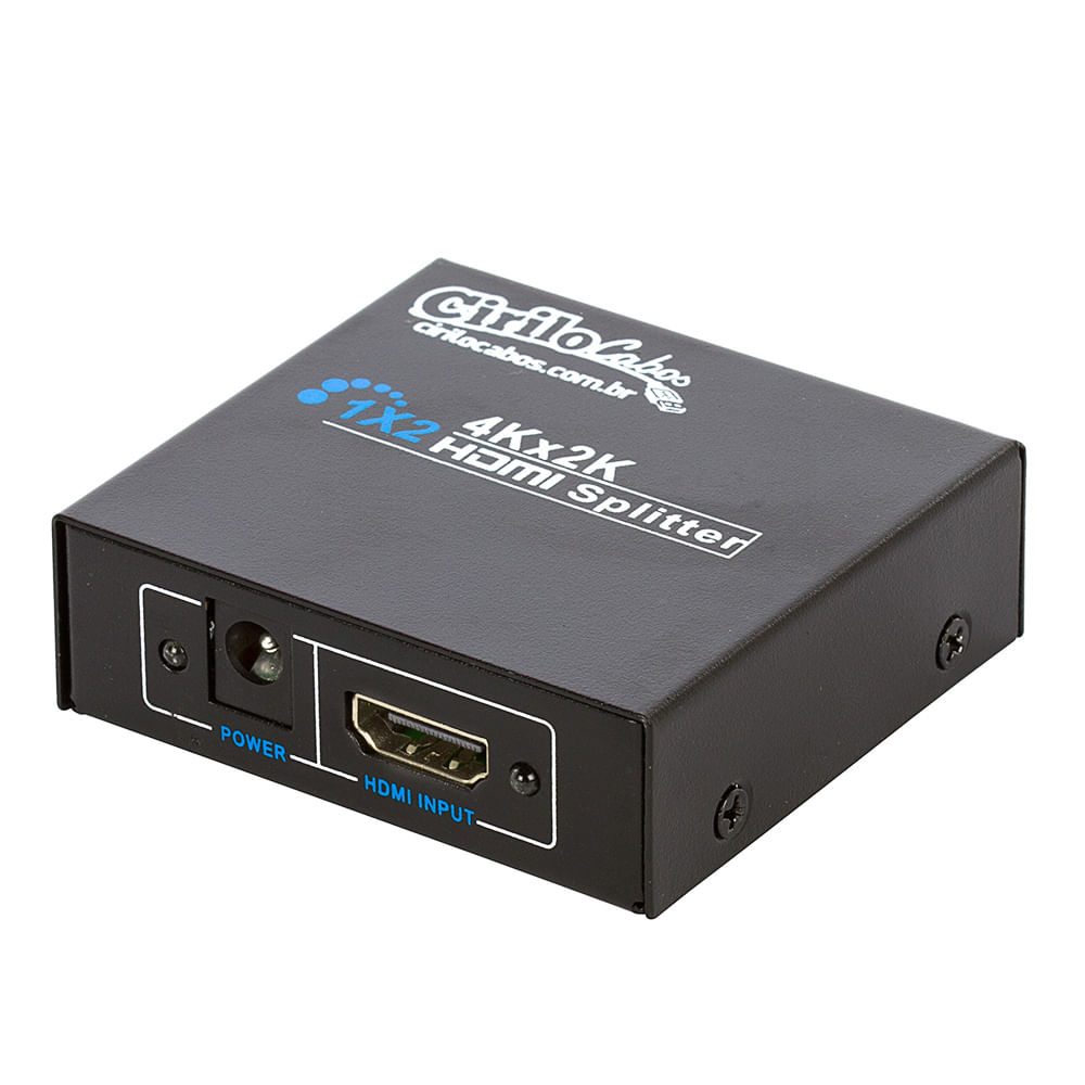 Splitter HDMI 1x2 4k 1 Entrada e 2 Saídas