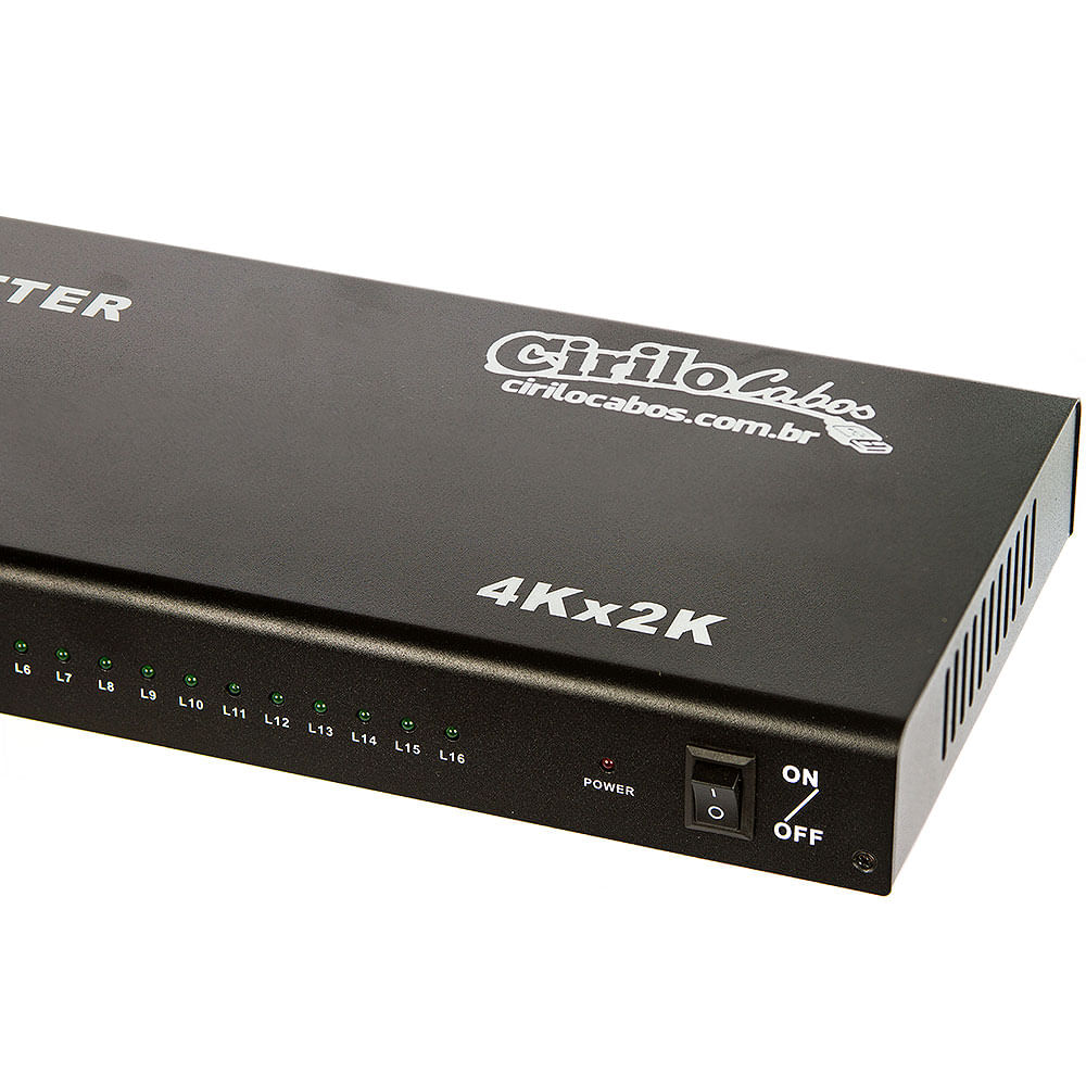 Splitter HDMI 1x16 1 Entrada e 16 Saídas - Ful HD 1080p - Imagem 3