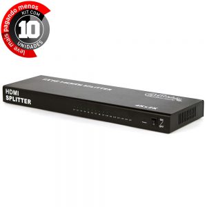 Splitter HDMI - 1 Entrada 16 Saídas - Kit com 10