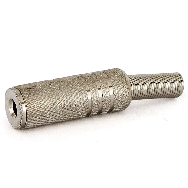 PLug P2 Fêmea Niquelado Estéreo