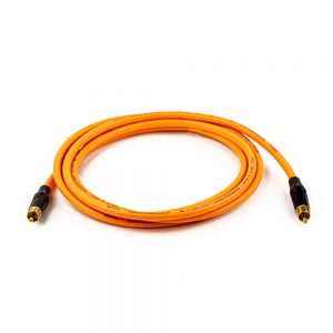 Cabo Coaxial Digital (SPDIF) Laranja - 20 Metros