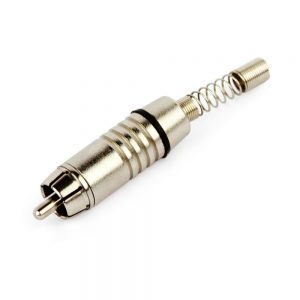 Plug RCA A/V 4mm, Santo Angelo - Preto