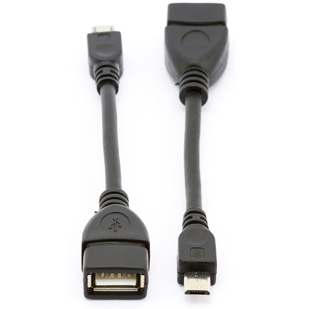 Adaptador USB Fêmea para Micro USB - Macho - Imagem 2