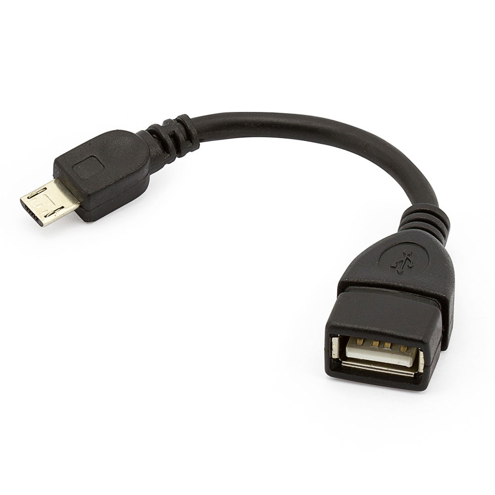 Adaptador USB Fêmea para Micro USB - Macho