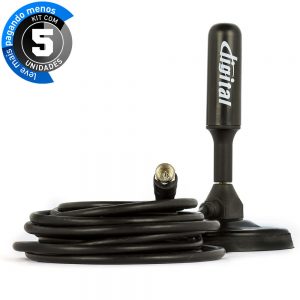 Antena para TV Digital HD - Interna e Externa - Kit com 5