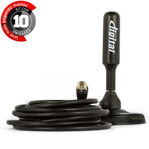 Antena para TV Digital HD - Interna e Externa - Kit com 10