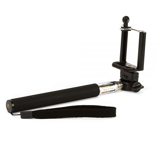 Suporte para Selfie Monopod + Controle Shutter Bluetooth Preto - Imagem 3