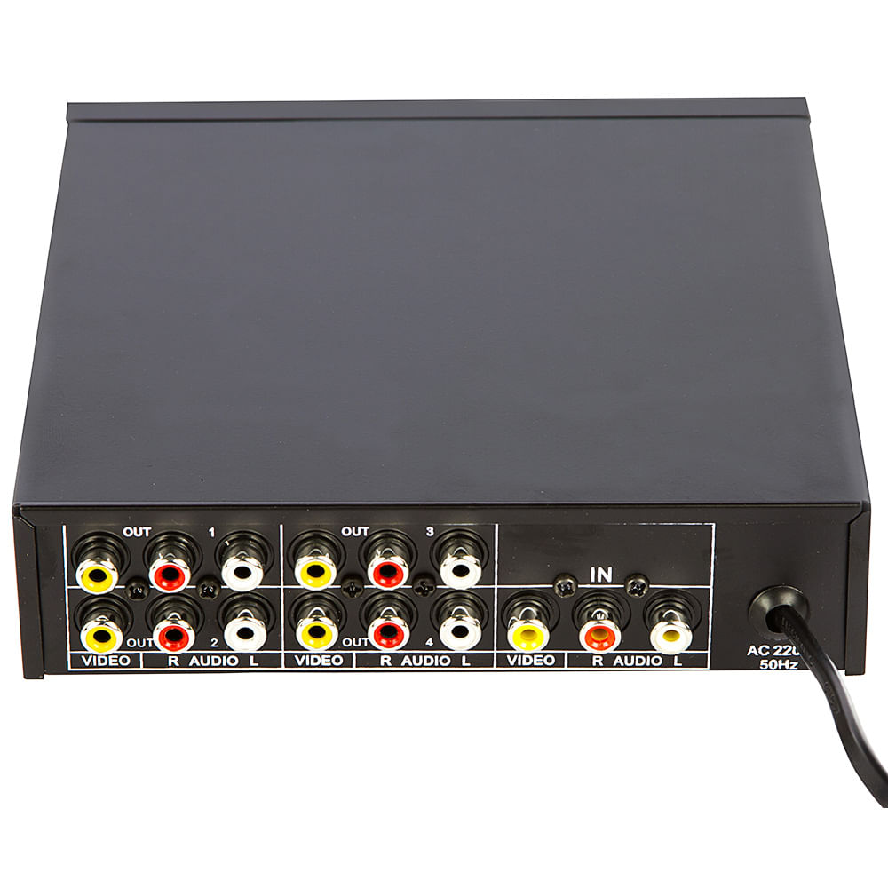 Distribuidor Vídeo Splitter RCA 1 para 4 - Cirilo Cabos - Imagem 4