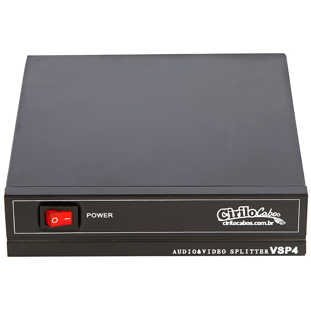Distribuidor Vídeo Splitter RCA 1 para 4 - Cirilo Cabos - Imagem 5