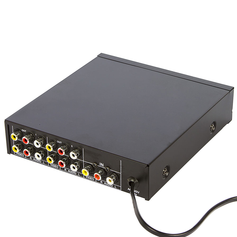 Distribuidor Vídeo Splitter RCA 1 para 4 - Cirilo Cabos - Imagem 2