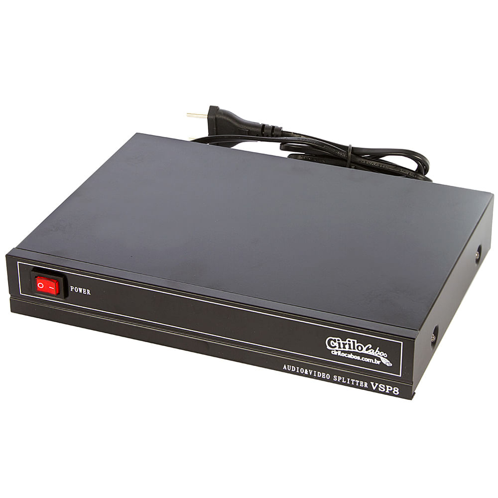 Distribuidor Vídeo Splitter Rca 1 Para 8 - Cirilo Cabos - Imagem 3
