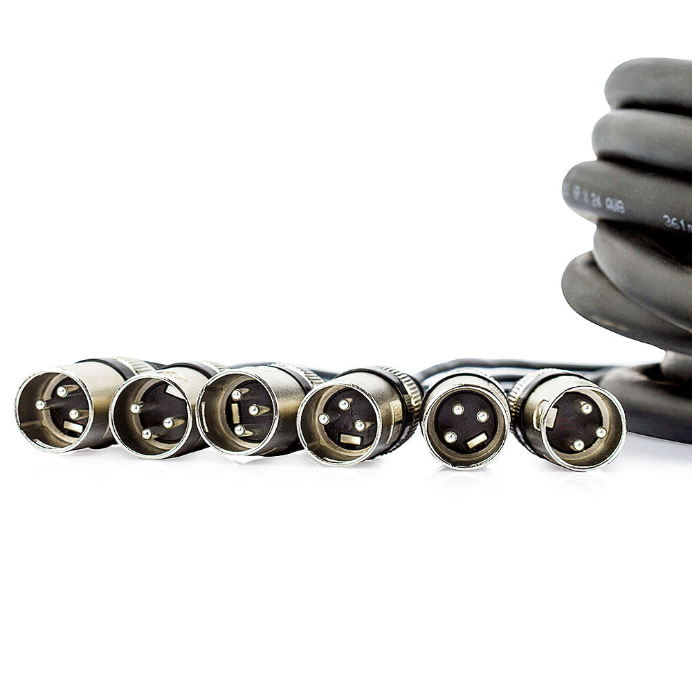 Medusa 6 vias Montada Conectores Cirilo Cabos - 20 Metros - Imagem 3