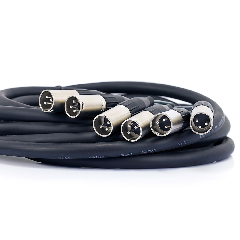 Multicabos XLR 8 Vias Amphenol - 4 Metros - Imagem 2