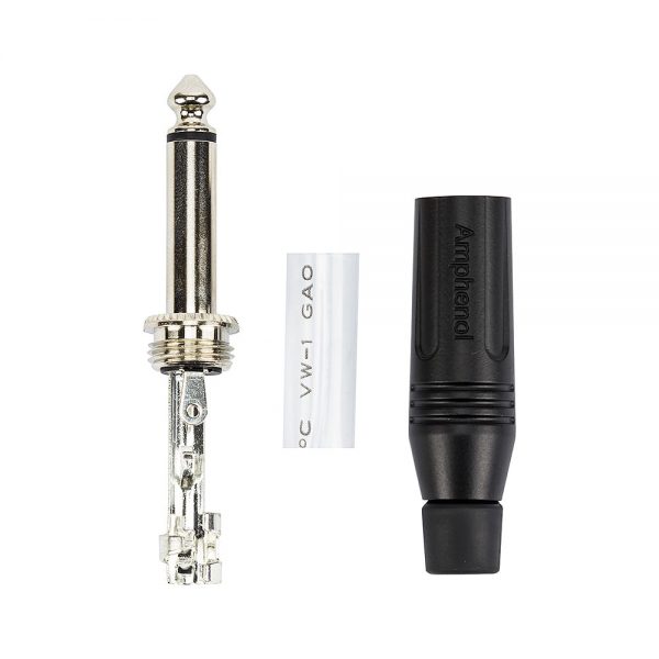 Plug P10 Mono, Black ACPM-GB - Amphenol - Imagem 2