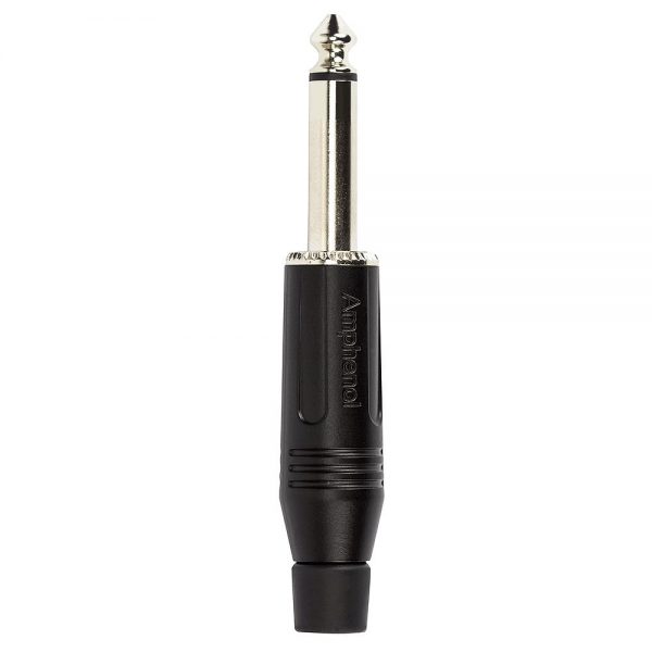 Plug P10 Mono, Black ACPM-GB - Amphenol