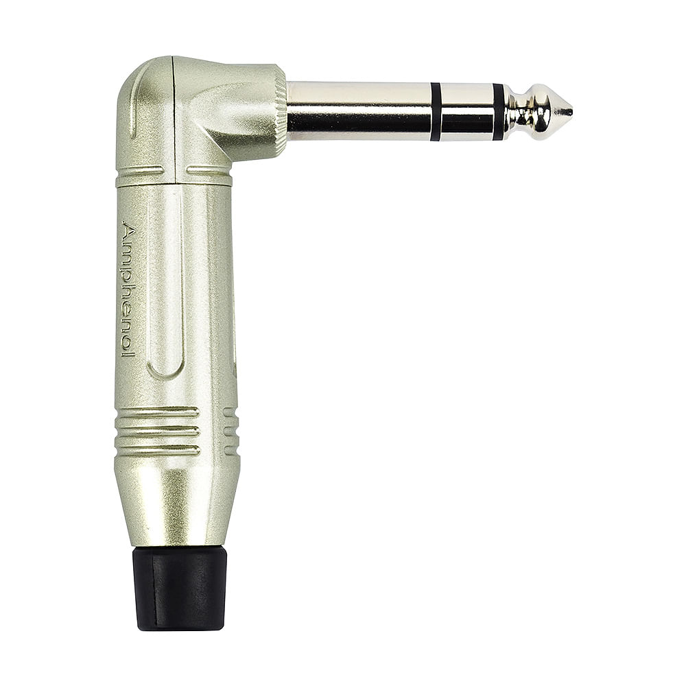Plug P10 Estereo, 90 graus, ACPS-RN - Amphenol