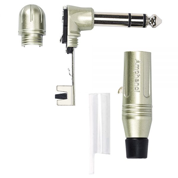 Plug P10 Estereo, 90 graus, ACPS-RN - Amphenol - Imagem 2