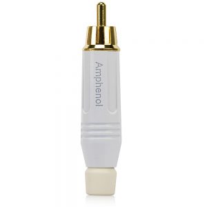 Plug RCA Macho ACPR-WHT, Amphenol - Branco