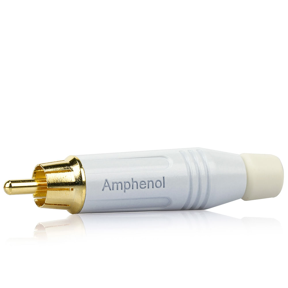 Plug RCA Macho ACPR-WHT, Amphenol - Branco - Imagem 2