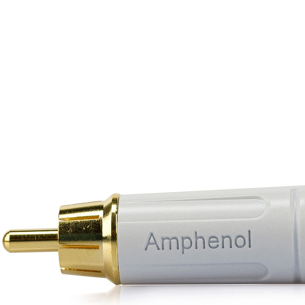 Plug RCA Macho ACPR-WHT, Amphenol - Branco - Imagem 3