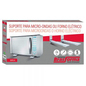 Suporte para Microondas e Forno de Parede - Branco