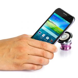 Suporte para Celular e GPS 360º com Imã Rosa