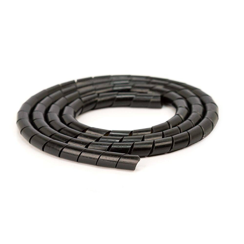 Organizador Fios e Cabos Spiraduto 1/4 Preto - 4 Metros - Imagem 2