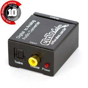 Conversor de Aúdio - Digital para Analógico - Kit com 10