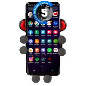 Suportes para Celular, Veicular - Retrátil - Kit com 5
