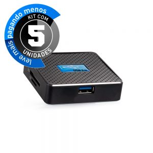 Leitor Cartão De Memória, All In One - USB 3.0 - Kit com 5