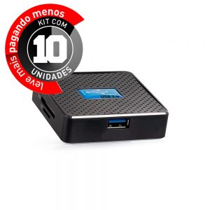 Leitor Cartão De Memória, All In One - USB 3.0 - Kit com 10