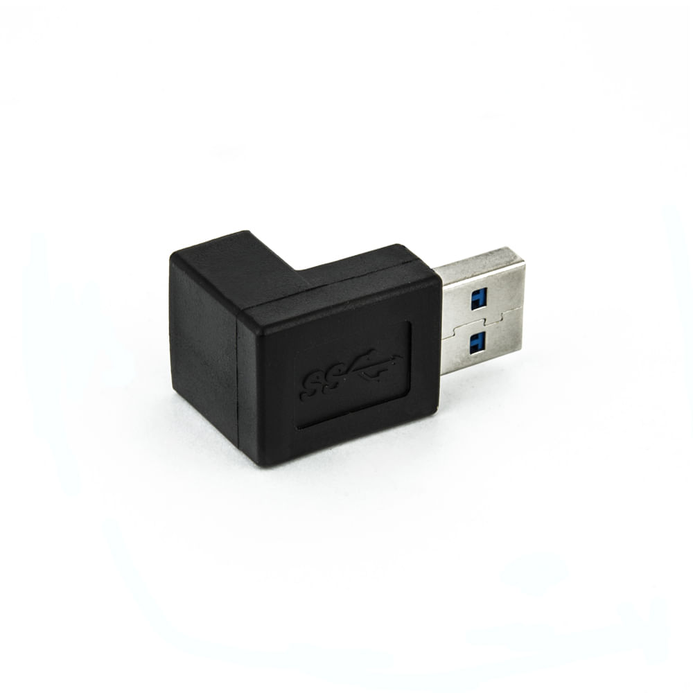 Adaptador USB 3.0 Macho Fêmea 90 Graus - Imagem 2