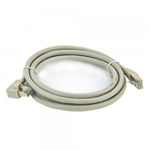 Cabo de Rede Cat7 Plug 90° Graus para Lateral - 50 cm