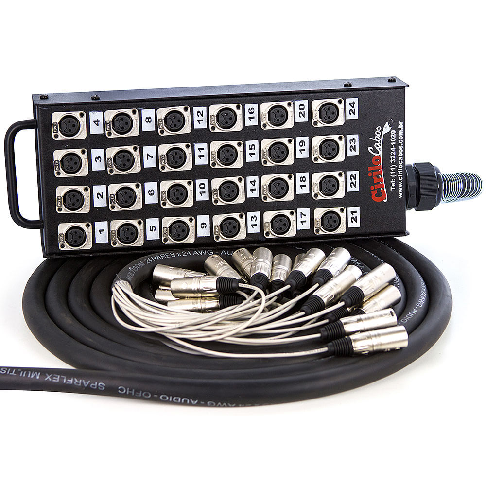 Medusa 24 Vias Montada Conectores Santo Angelo -
60 Metros