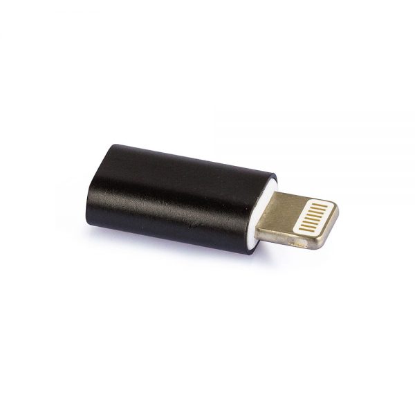 Adaptador Micro USB para iPhone - Preto